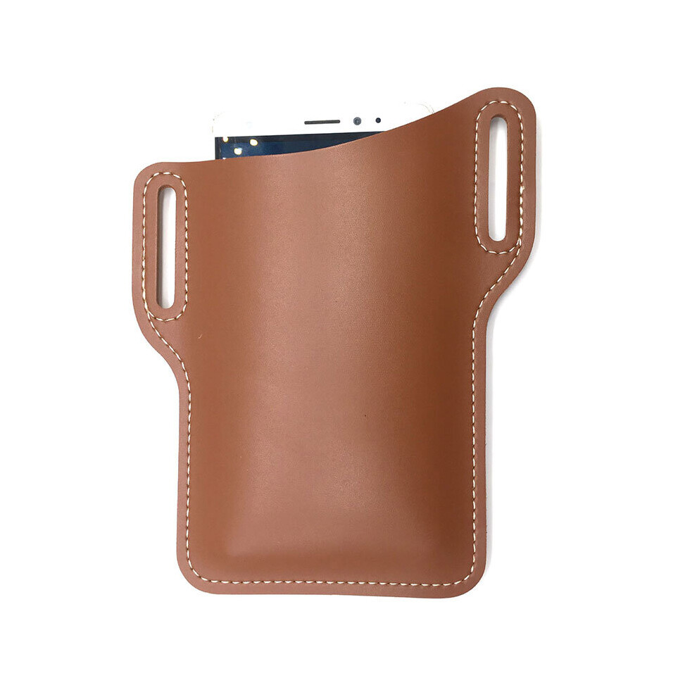 Portable Men Phone Waist Bag Waterproof Leather Cellphone Bag Belt Waist Bag Purse Phone Wallet Outdoor Sports Male Hiking Bags-image-OPC-PBTSXF8-NEW