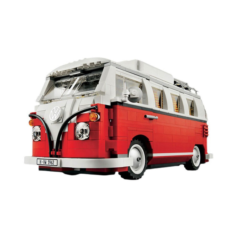 (Red) T1 Camper Car Model Building Blocks Bricks Toys for Christmas Gift 