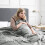 (Silver, Double) Moonlight Bedding Large Mink Blanket Multi-use Pet Fleece Throw 4