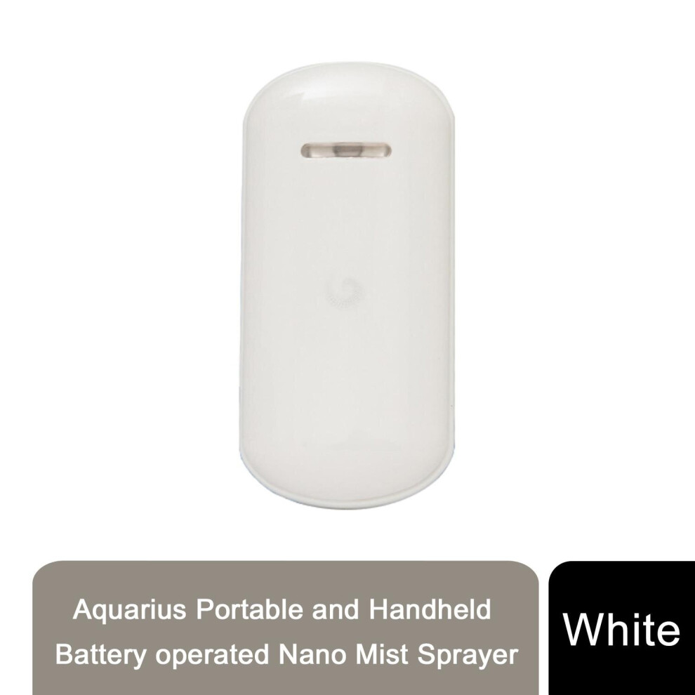 Aquarius White Portable & Handheld Battery Operated Nano Mist Sprayer,