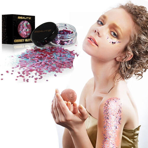 (FAIRY) Beautz Chunky Glitter 10ml pot with 5gram Glitter 2