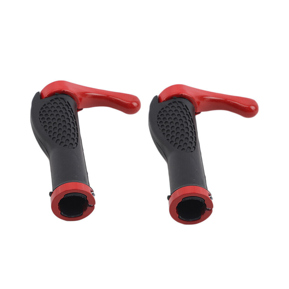 Photos - Grip & Bar End  2pcs Cycling Handle Grip Bar End Durable Anti-slip Rubber Aluminum Alloy MTB Mountain road Bike Bicycle lock-on Hand(a-red)