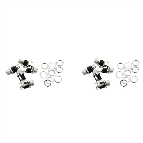 10 Pcs 5.5mmx2.1mm DC Power Socket Female Panel Mount Connector