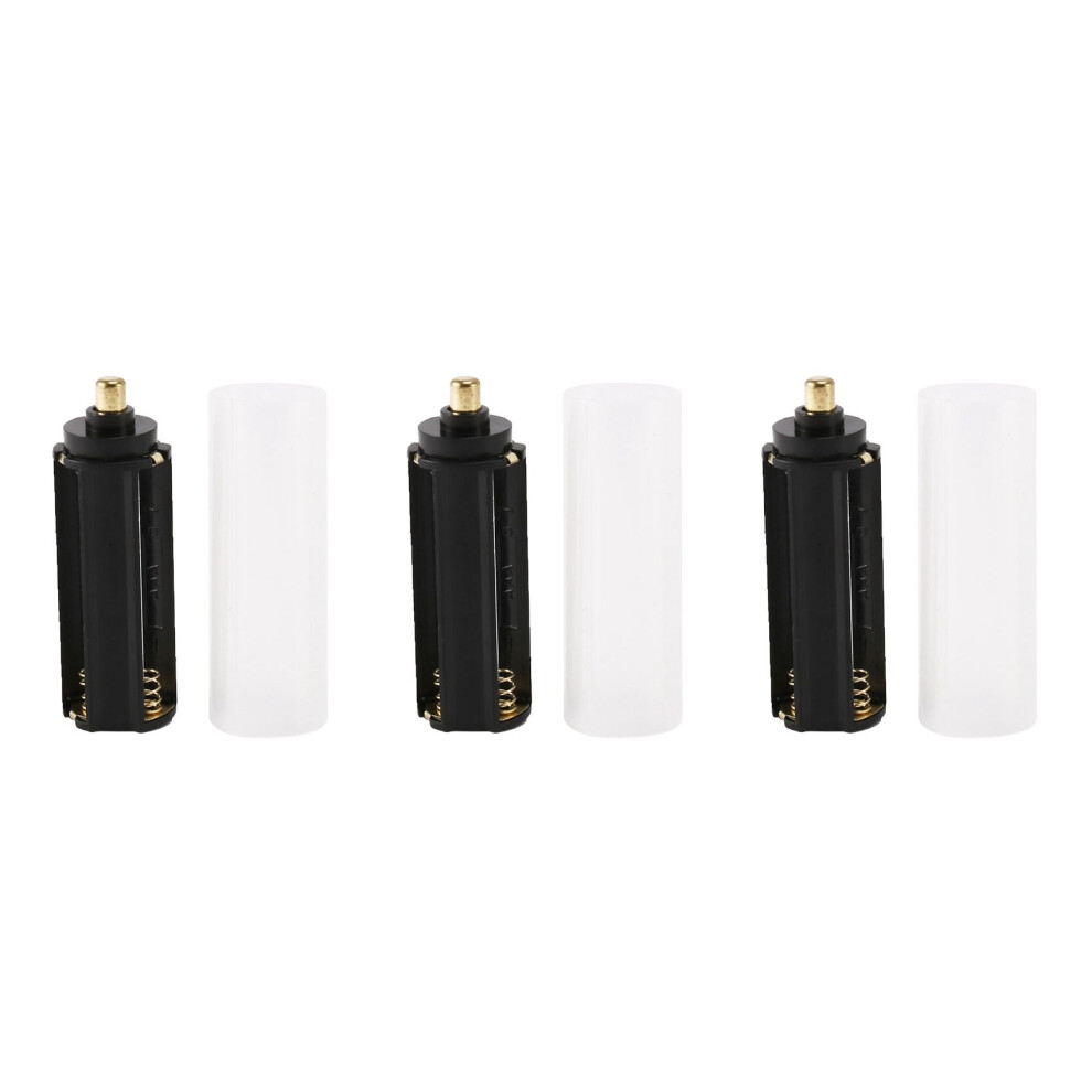 New 3Pcs Tube + 3Pcs Aaa Battery Holder For Flashlight Torch Lamp 4762365709542