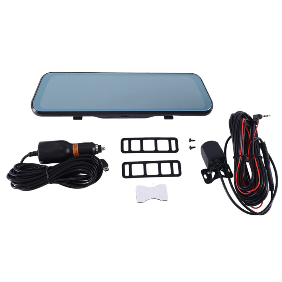 10 Inch1080p Car Dvr Mirror Dash Cam Dual Lens Dashcam Full Hd Drive Recorder Stream Dash Car Camera Rearview Mirror 4762365764039
