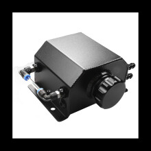 1L Universal Square Overflow Jug Oil Jug Oil Tank Oil Storage Tank Auto Supplies,Black