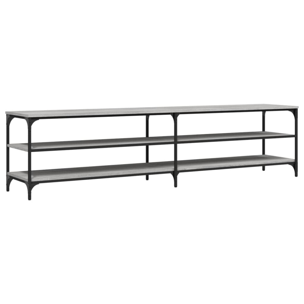 Vidaxl (Grey Sonoma) Tv Cabinet Tv Stand Tv Unit Media Cabinet Engineered Wood And Metal