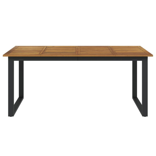 VidaXL vidaXL Garden Table Dining Coffee Table with U-shaped Legs Solid Wood Acacia 2