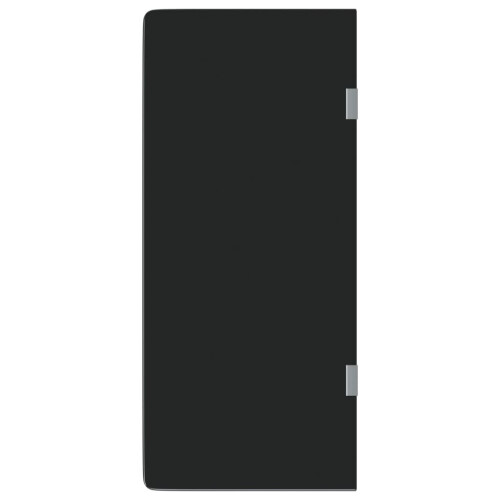 VidaXL vidaXL Wall-mounted Urinal Privacy Screen Urinal Privacy Black Tempered Glass 1