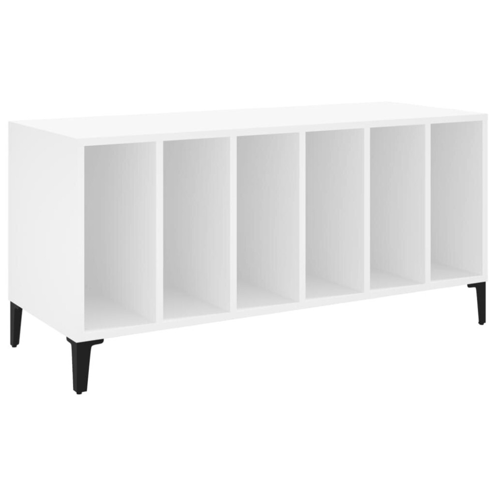 (white) vidaXL Record Cabinet Record Player Stand Sideboard Multi Colours Engineered Wood