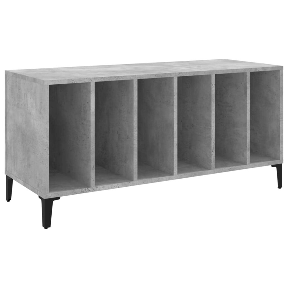 (concrete grey) vidaXL Record Cabinet Record Player Stand Sideboard Multi Colours Engineered Wood