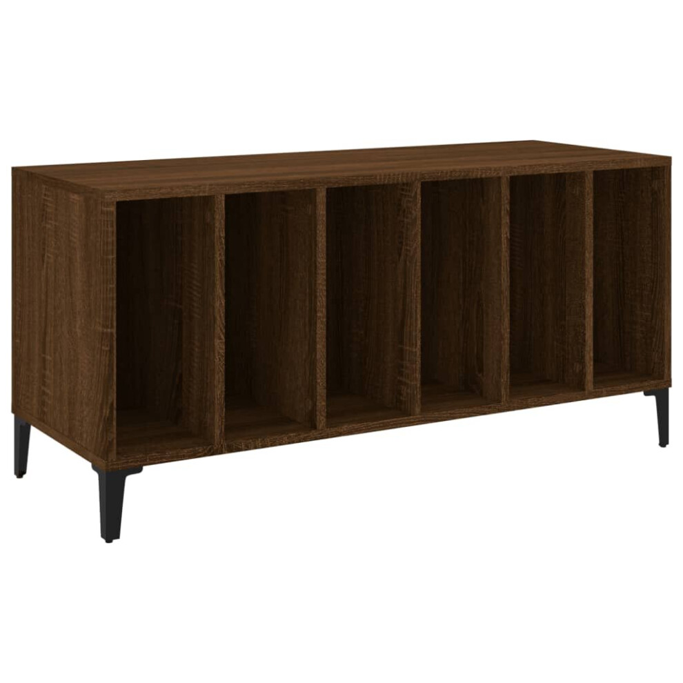 (brown oak) vidaXL Record Cabinet Record Player Stand Sideboard Multi Colours Engineered Wood