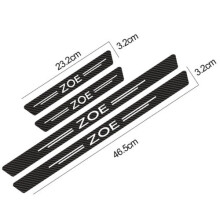 (ZOE) 4pcs Car Door Anti-scratch Sill Protector Sticker