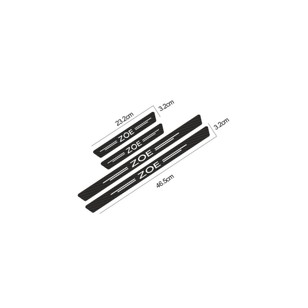 Paktoo (Zoe) 4Pcs Car Door Anti-Scratch Sill Protector Sticker