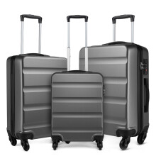 Grey 19/24/28 inch Horizontal Design ABS Hard Shell Suitcase Set