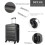 Grey 19/24/28 inch Horizontal Design ABS Hard Shell Suitcase Set 4