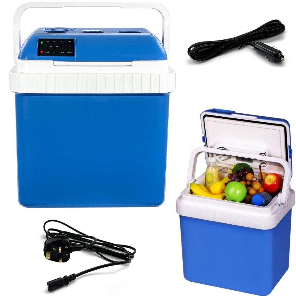 (24L) 24L/26L Cooler Hot/Cold Portable Cool Box Car Home Electric 240V AC / 12V DC