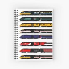 Spiral Notebook INTERCITY 125 HST LOCOMOTIVES A5 120 Pages