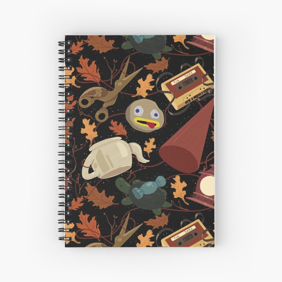 Spiral Notebook Over the Garden Wall Pattern A5 120 Pages