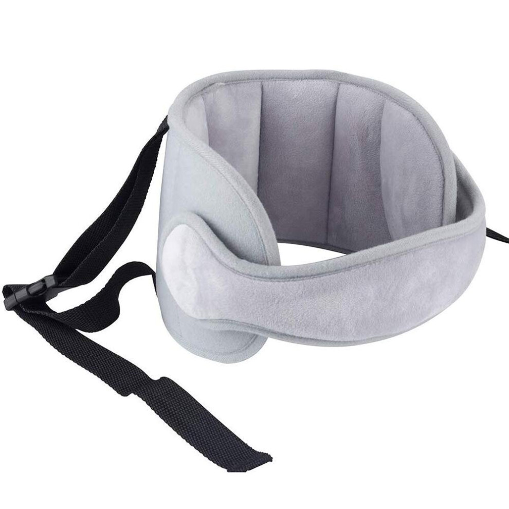 Baby Car Head Support Adjustable Baby Safety Head Pillow, Head Fixing Holder For Children, Protect Neck (gray)