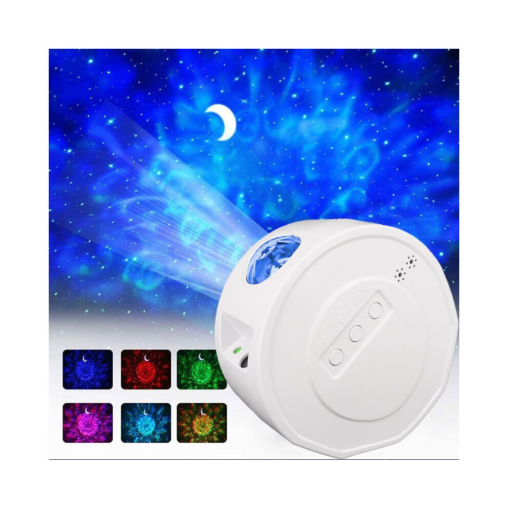 Led Star Projection Bluetooth Music Moon Night Laser Starry Ocean Nebula Projection Atmosphere Light
