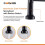 Kitchen Faucets Single Lever Solid Brass Spring Pull Out Kitchen Sink Faucet Matte Black 9009R 5