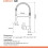 Kitchen Faucets Single Lever Solid Brass Spring Pull Out Kitchen Sink Faucet Matte Black 9009R 6