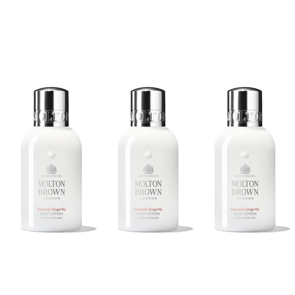 Molton Brown Heavenly Gingerlily Body Lotion 3 x 100ml Bottles