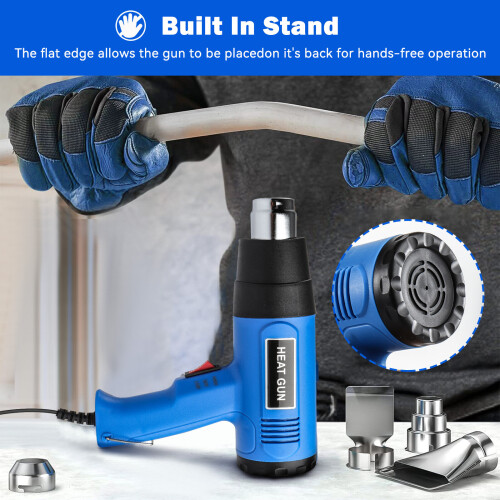 HOT AIR HEAT GUN 2000W WALL PAPER PAINT STRIPPER +TOOLS 2
