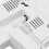 (White) 3D LED Digital Wall Clock Alarm Clock USB Stereo Clock Built-In Automatic Light Sensor 6