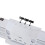(White) 3D LED Digital Wall Clock Alarm Clock USB Stereo Clock Built-In Automatic Light Sensor 8