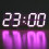 (White) 3D LED Digital Wall Clock Alarm Clock USB Stereo Clock Built-In Automatic Light Sensor 9