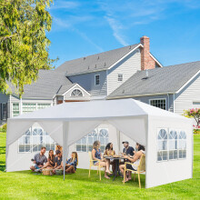 Gazebo Marquee Party Tent With 6 Sides Waterproof Garden Patio Outdoor