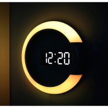 LED Wall Clock 3d Led Digital Clock With Night Light