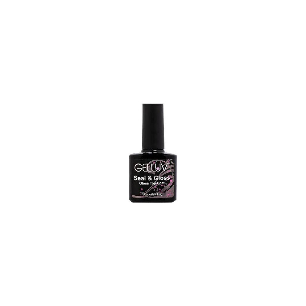 Gelluv (15Ml) Seal & Gloss Nail Gels Top Coat No Wipe Soak Off Uv Led Varnish Base 8Ml