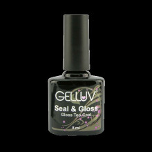 (8ml) Gelluv Seal & Gloss Nail Gels Top Coat No Wipe Soak Off UV LED Varnish Base 8ml