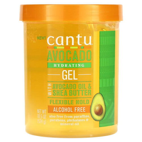 Cantu Avocado Hydrating Gel, Alcohol Free, 18.5 oz (524 g)