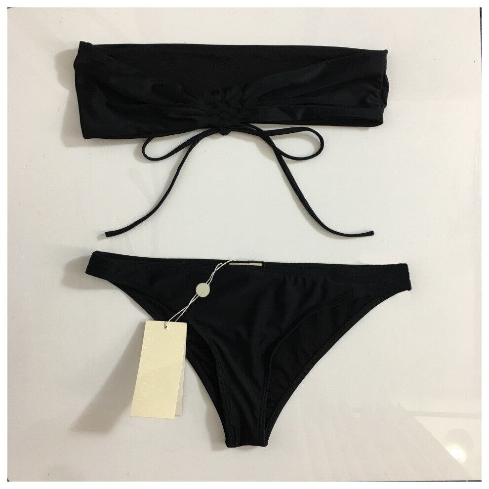 G solid swimsuit set
