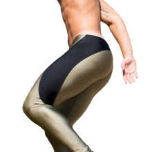 Taddlee Sexy Men Low Waist Nylon Long Johns Pants Legging Man Tights Stretch Bottoms Gay Workout Active Jogger Fitness