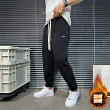 Casual Fall Winter Fleece Warm Thickened Leggings Pants For Men Hip Hop Comfortable Stretch Jogging Sports Harun Sweatpants Man