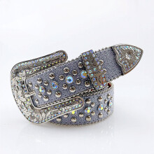 Harajuku Rhinestone Belts For Women Vintage Western Cowboy Crystal Studded Bling Belts Punk Y2K Accessories Jeans Diamonds Belts
