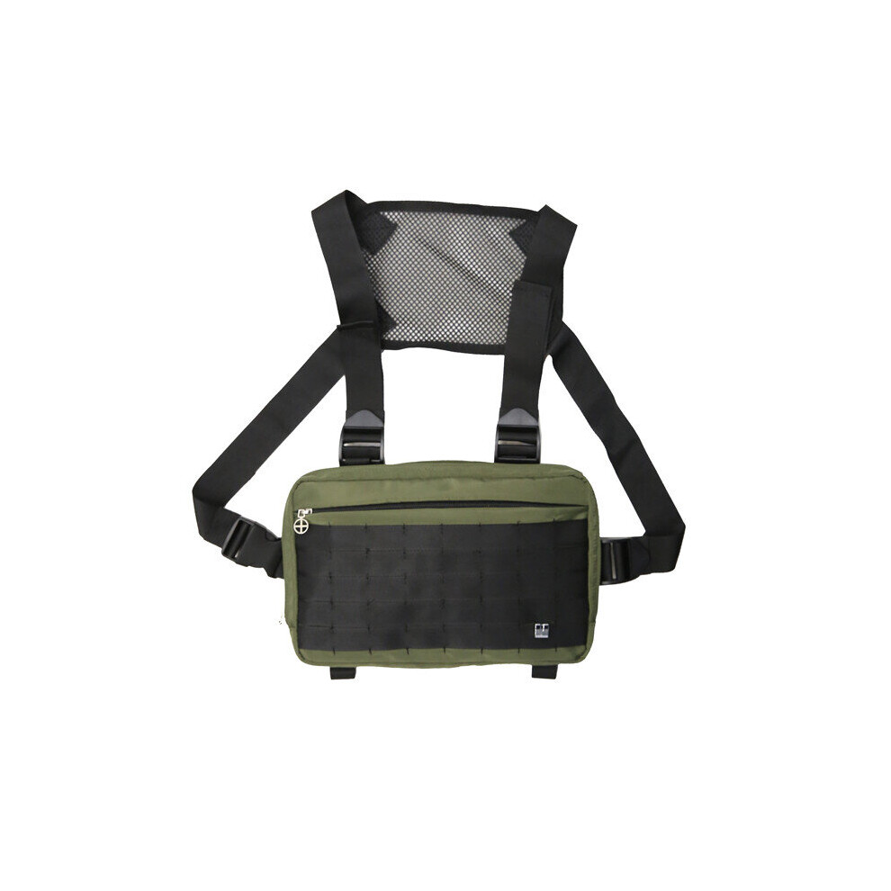 Punk Chest Rig Bag Hip Hop Streetwear Functional Tactical Military Chest Bag For Men Crossbody Shoulder Bag Kanye West Waist Bag