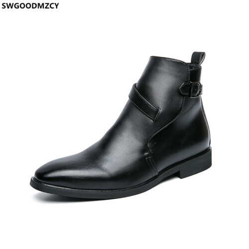 Ankle Boots Shoes for Men Casuales Stivali Werkschoenen Leather Shoes for Men Business Suit Chunky Boots