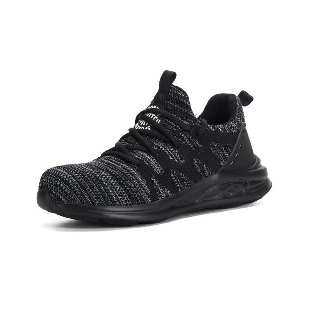 Labor Insurance Shoes Mens Breathable Lightweight Anti-Smashing Anti-Piercing Steel Toe Cap Work Flying Woven Safety Shoes H102 885661182421