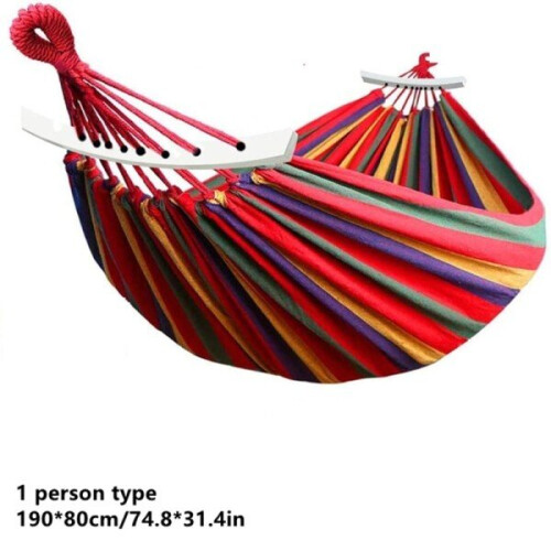(red) Outdoor Hammock Portable Garden Hammock