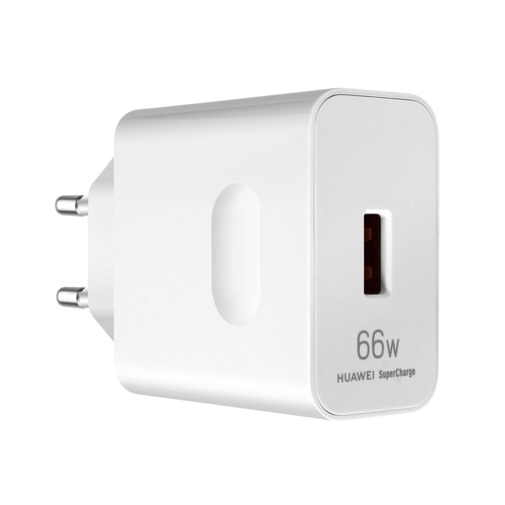 Original Huawei Wall Charger, 66W SuperCharge, White, USB