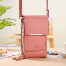 Soft Leather Womens Bag Wallets Touch Screen Cell Phone Purse Bags Shoulder Bag Mobile Phone Bag Small Messenger Small Bag