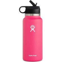 (Pink, 40oz) Hydro Flask 2.0 Water Bottle | Straw Lid