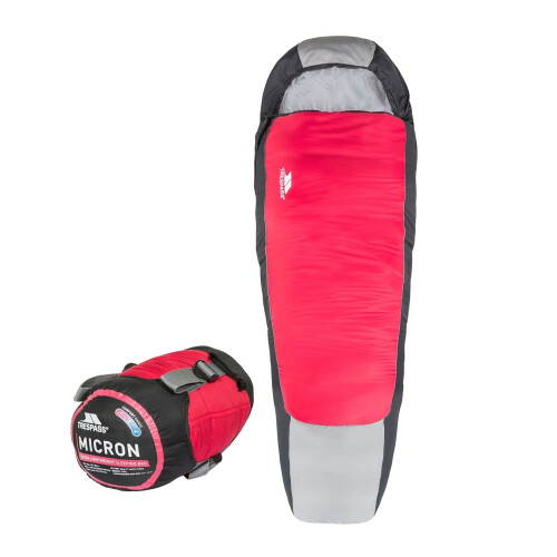 Trespass Trespass Micron Lightweight Red Mummy Sleeping Bag 1
