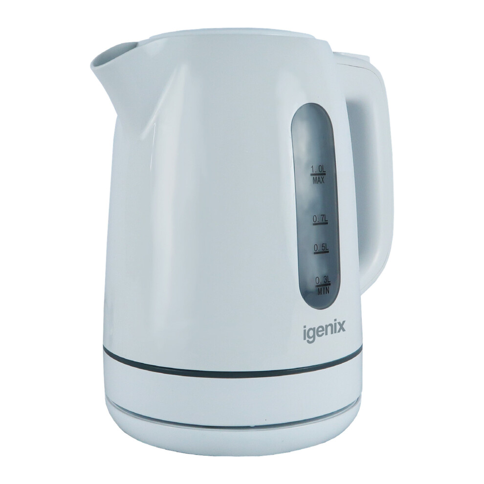 Igenix IGK01022W Cordless Electric Jug Kettle, 2200 Watt Rapid Boil, White-image-OPC-PBX5KBC-NEW